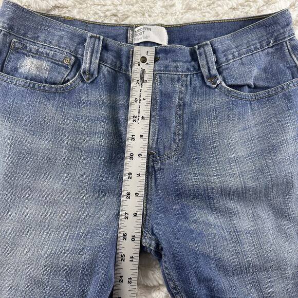 Vintage Levis SilverTab Jeans Mens 34x30 Blue Modern Boot Distress Y2k Denim - Picture 16 of 16